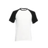 Tricou Bărbați Fruit of the loom Valueweight Mânecă Scurtă Baseball T Raglan